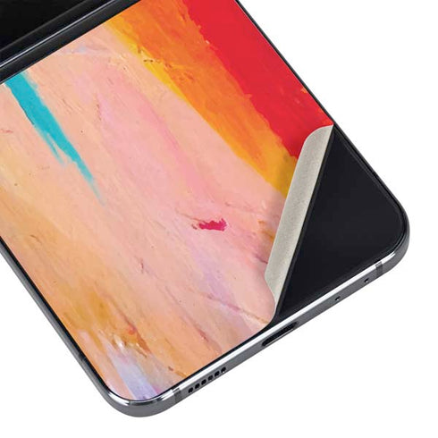 Multicolor Brush Stroke by Etta Vee Galaxy Z Flip5 5G Skin