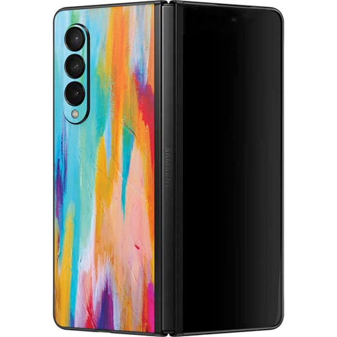 Etta Vee Multicolor Brush Stroke Galaxy Z Fold3 5G Skin