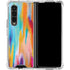 Etta Vee Multicolor Brush Stroke Galaxy Z Fold4 5G Clear Case