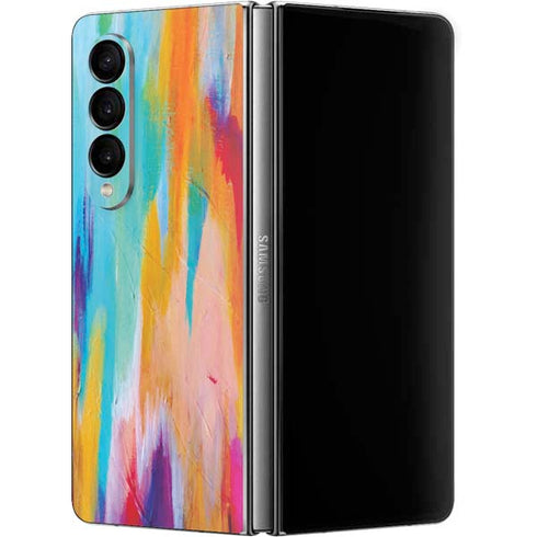Etta Vee Multicolor Brush Stroke Galaxy Z Fold4 5G Skin