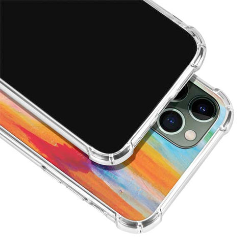 Multicolor Brush Stroke by Etta Vee iPhone 11 Pro Max Clear Case