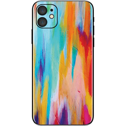 Etta Vee Multicolor Brush Stroke iPhone 11 Skin