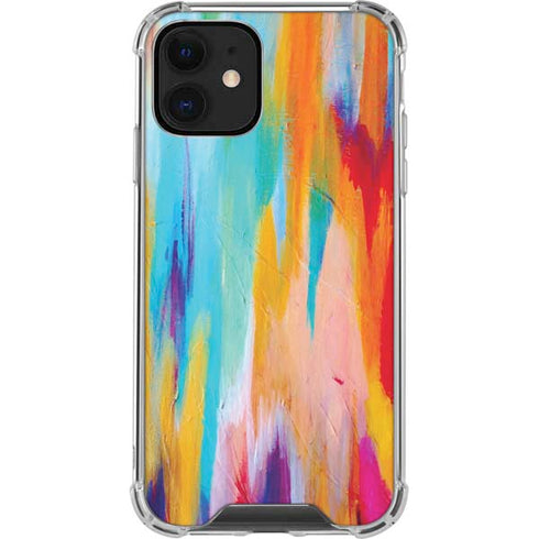 Etta Vee Multicolor Brush Stroke iPhone 12 Clear Case