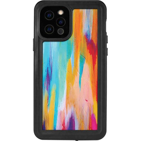 Etta Vee Multicolor Brush Stroke iPhone 12 Pro Waterproof Case