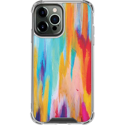 Etta Vee Multicolor Brush Stroke iPhone 13 Pro Max Clear Case