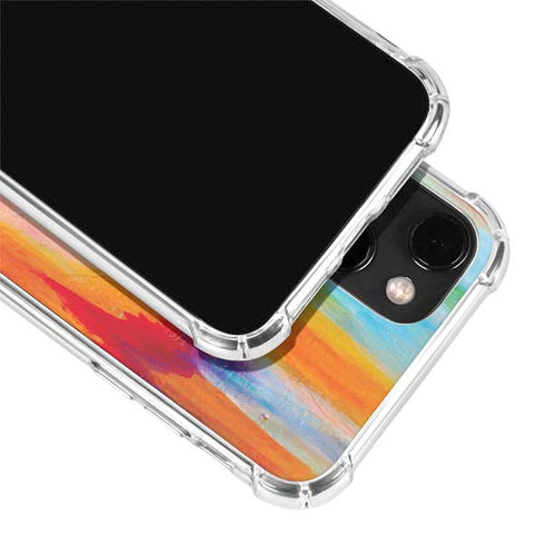 Etta Vee Multicolor Brush Stroke iPhone 14 Clear Case