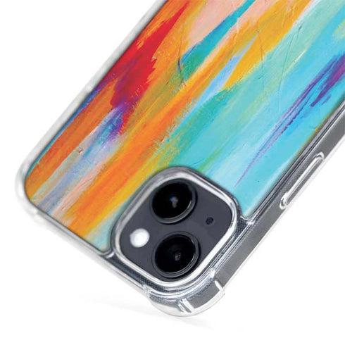 Multicolor Brush Stroke by Etta Vee iPhone 15 MagSafe Case