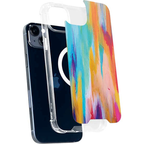 Etta Vee Multicolor Brush Stroke iPhone 14 Plus MagSafe Case