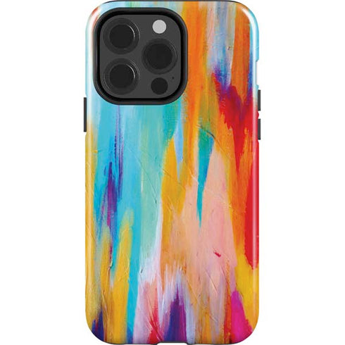 Etta Vee Multicolor Brush Stroke iPhone 14 Pro Impact Case