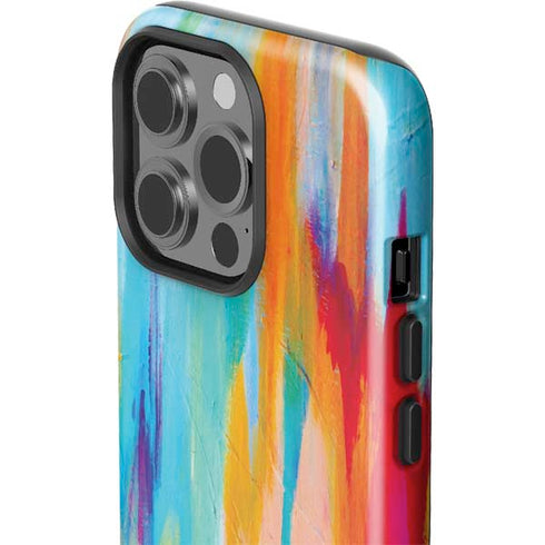 Multicolor Brush Stroke by Etta Vee iPhone 15 Pro Impact Case