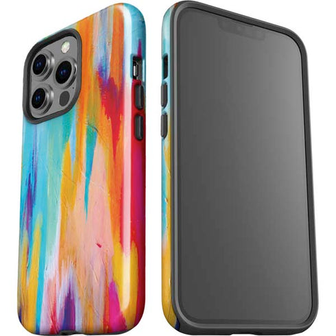 Etta Vee Multicolor Brush Stroke iPhone 14 Pro Impact Case