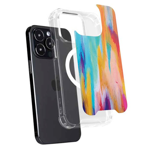 Multicolor Brush Stroke by Etta Vee iPhone 15 Pro MagSafe Case