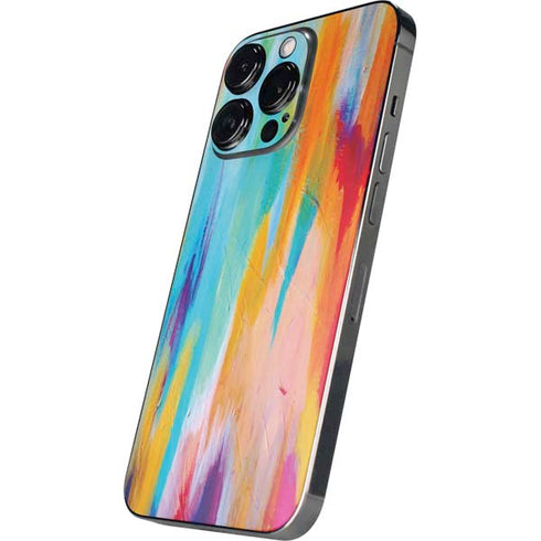 Multicolor Brush Stroke by Etta Vee iPhone 15 Pro Skin