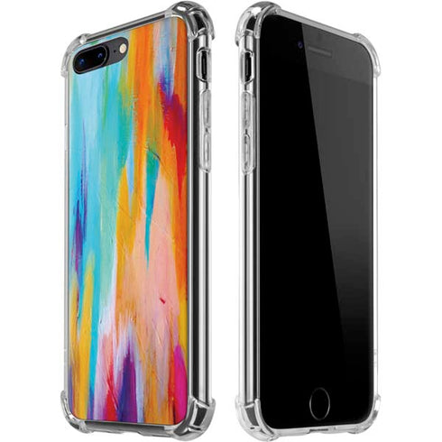 Multicolor Brush Stroke by Etta Vee iPhone 7/8 Plus Clear Case