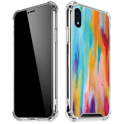 Multicolor Brush Stroke by Etta Vee iPhone XR Clear Case