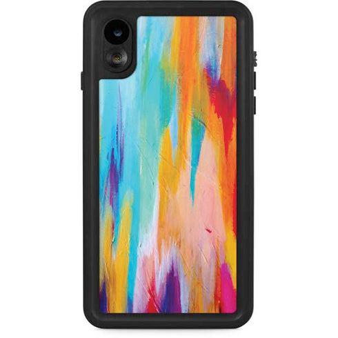 Etta Vee Multicolor Brush Stroke iPhone XR Waterproof Case