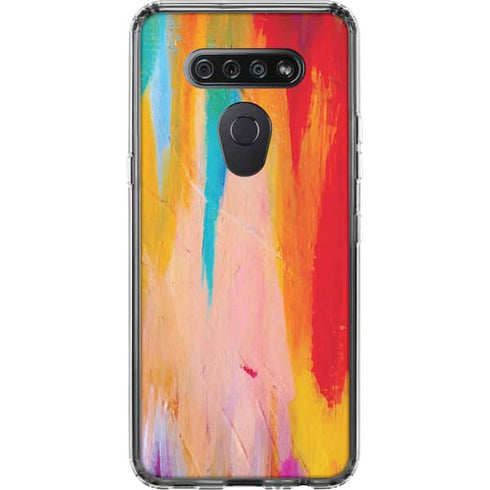 Multicolor Brush Stroke by Etta Vee LG K51/Q51 Clear Case