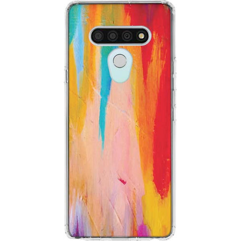 Multicolor Brush Stroke by Etta Vee LG Stylo 6 Clear Case
