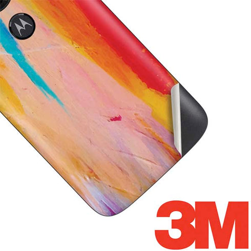 Etta Vee Multicolor Brush Stroke Moto E5 Play Skin