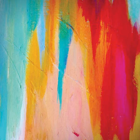 Etta Vee Multicolor Brush Stroke Moto G6 Skin