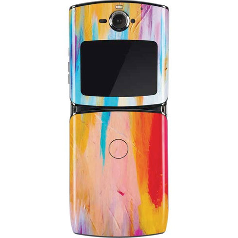 Etta Vee Multicolor Brush Stroke Motorola RAZR Skin
