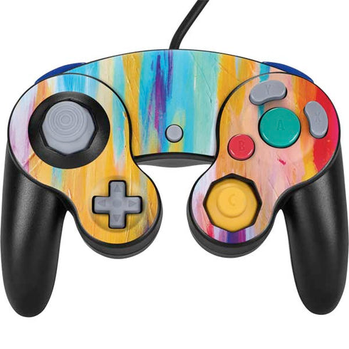 Etta Vee Multicolor Brush Stroke Nintendo GameCube Controller Skin