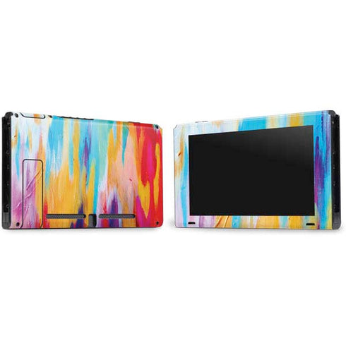 Etta Vee Multicolor Brush Stroke Nintendo Switch Bundle Skin