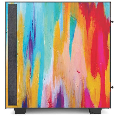 Etta Vee Multicolor Brush Stroke NZXT H510 Compact ATX Mid-Tower Case Skin