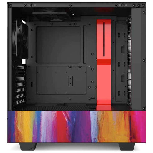Etta Vee Multicolor Brush Stroke NZXT H510 Compact ATX Mid-Tower Case Skin