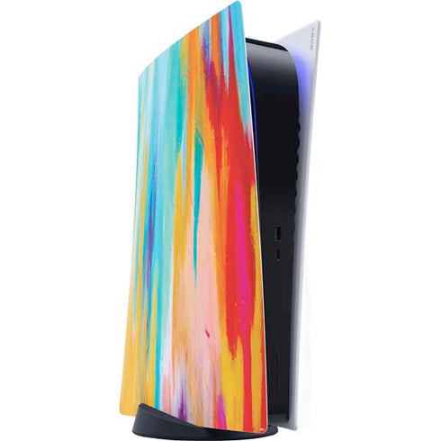 Etta Vee Multicolor Brush Stroke PS5 Digital Edition Console Skin