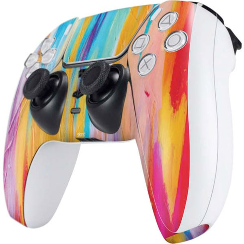 Etta Vee Multicolor Brush Stroke PS5 Controller Skin