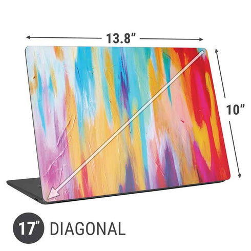 Etta Vee Multicolor Brush Stroke Universal Laptop 17in (13.8 x 10in) Skin