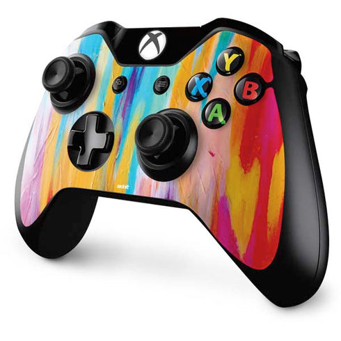 Etta Vee Multicolor Brush Stroke Xbox One Controller Skin