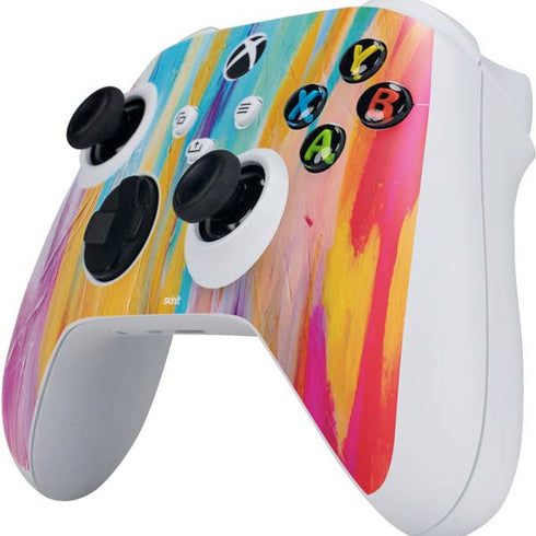 Etta Vee Multicolor Brush Stroke Xbox Series S Controller Skin