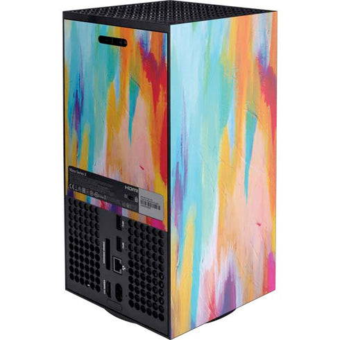 Etta Vee Multicolor Brush Stroke Xbox Series X Console Skin