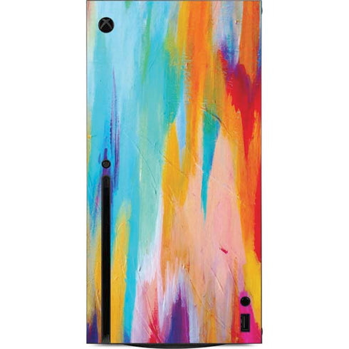 Etta Vee Multicolor Brush Stroke Xbox Series X Console Skin