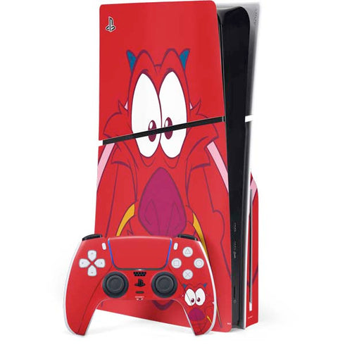 Disney Mulan Mushu PS5 Slim Disk Bundle Skin