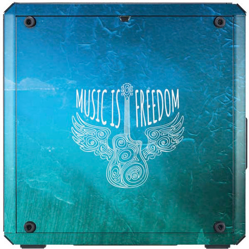 Music Is Freedom Cooler Master MasterBox Q300L Mini Tower Skin