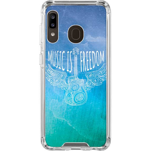Music Is Freedom Galaxy A30 Clear Case