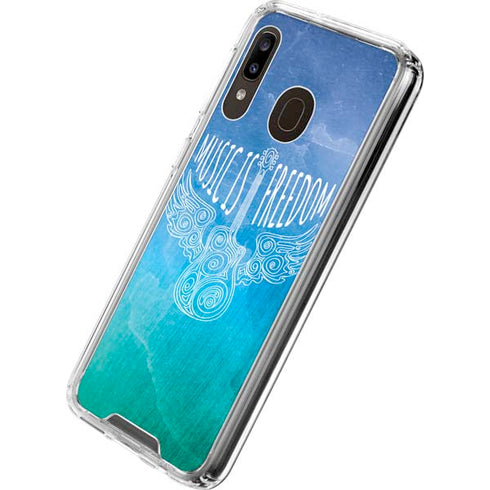 Music Is Freedom Galaxy A30 Clear Case