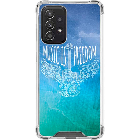 Music Is Freedom Galaxy A52 5G Clear Case