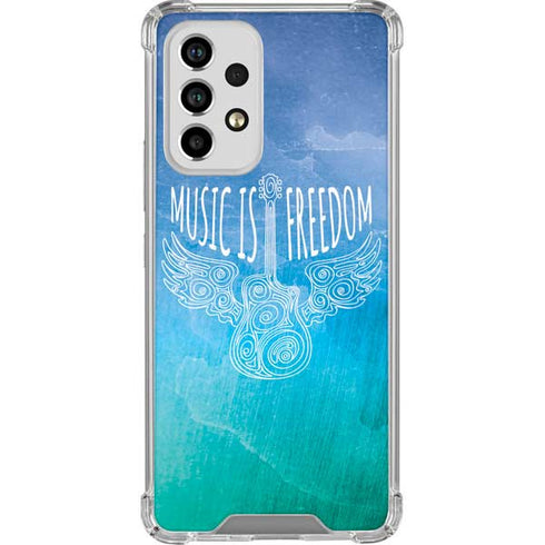 Music Is Freedom Galaxy A53 5G Clear Case