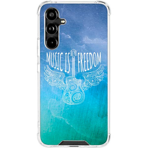 Music Is Freedom Galaxy A54 5G Clear Case