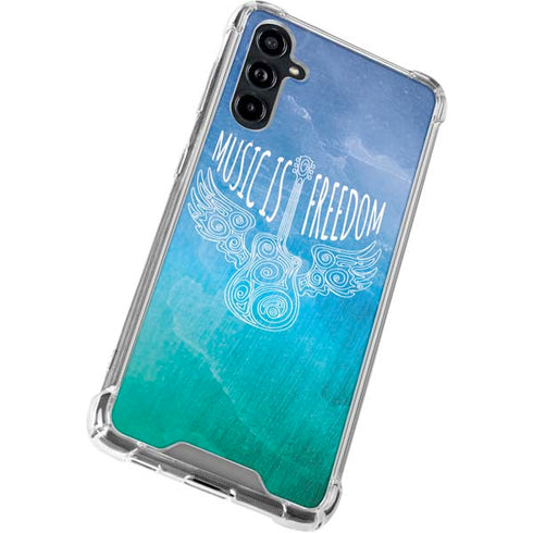 Music Is Freedom Galaxy A54 5G Clear Case
