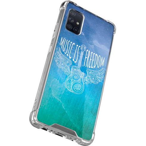 Music Is Freedom Galaxy A71 5G Clear Case