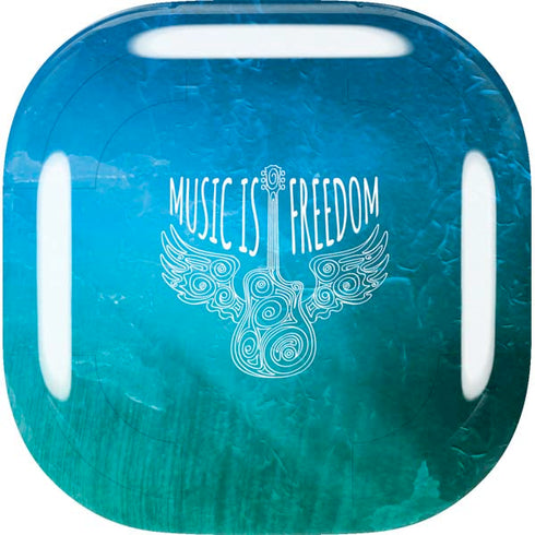 Music Is Freedom Galaxy Buds Live Skin