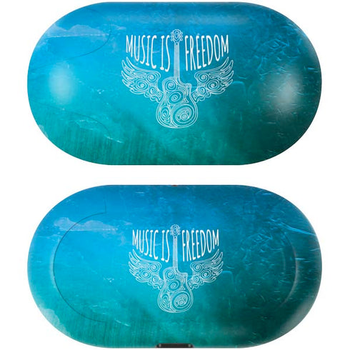Music Is Freedom Galaxy Buds Skin