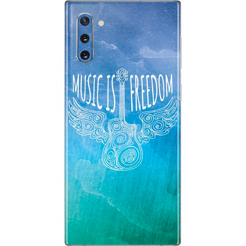 Music Is Freedom Galaxy Note 10 Skin