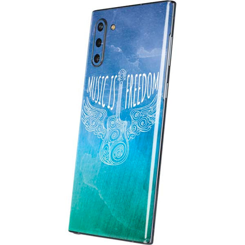 Music Is Freedom Galaxy Note 10 Skin