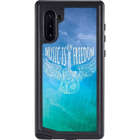 Music Is Freedom Galaxy Note 10 Waterproof Case